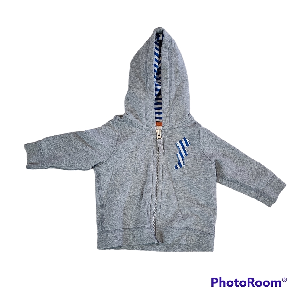 Boys Hanna Andersson zip up hoodie size 70 6-12 months